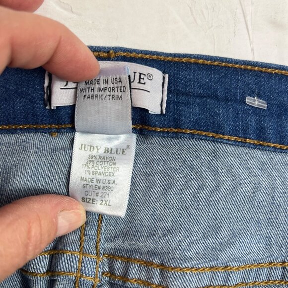 Judy Blue Women's Plus Size 2XL Skinny Fit Stretch Denim Jeans USA Style #8390 - Picture 4 of 11